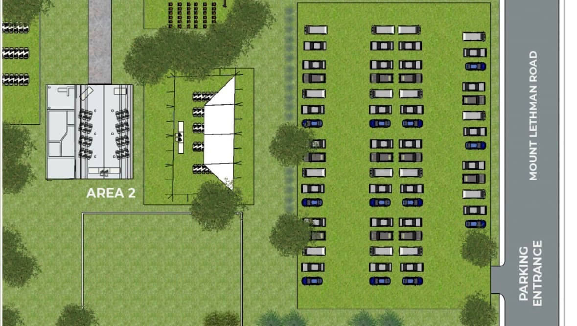Parking map for Mt. Lehman Meadows at 6455 Mt Lehman Road